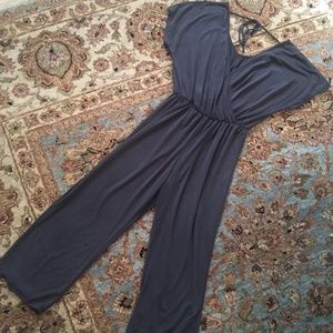 Dark Grey High Waist Stretchy Jumpsuit Romper